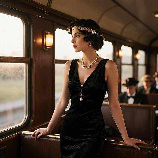 1920s Flapper Elegance in Luxury