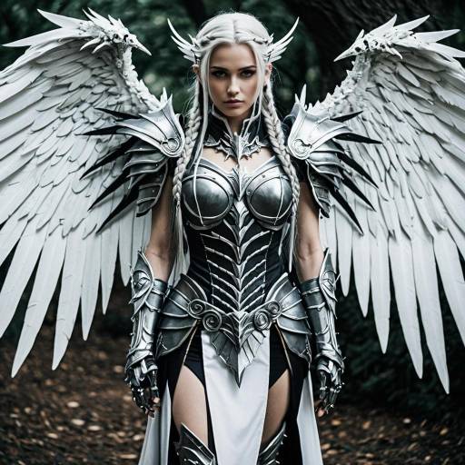 Majestic Sexy Cosplay with Wings and Armor