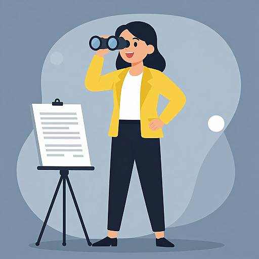 Businesswoman Searching Job Opportunities