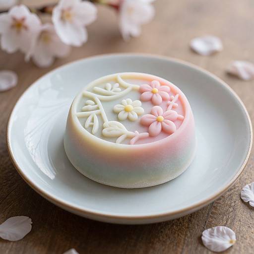 Elegant Japanese Kake Dessert Art