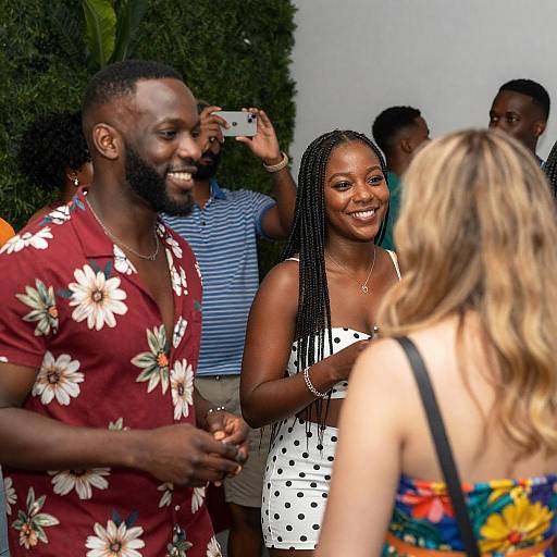 Vibrant Party Scene with Diverse Guests