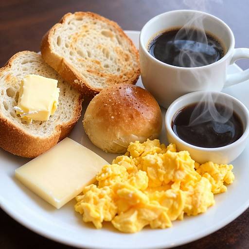 Typical Chilean Breakfast Close-Up