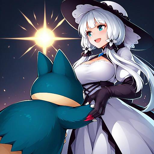 Illustration of Munchlax, pokemon in the style of Ricegnat