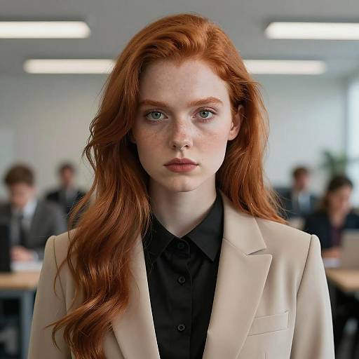 Professional young woman in office