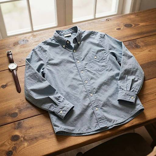 Cozy Henley Shirt Flat Lay