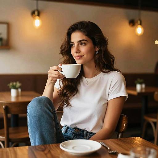 Latina at Cozy Rustic Cafe