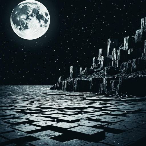 Moonlit Fragmented Landscape