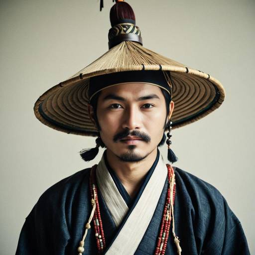 Man in Traditional Korean Jumong Costume