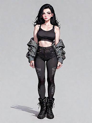 Stylish Woman in Urban Casual Outfit