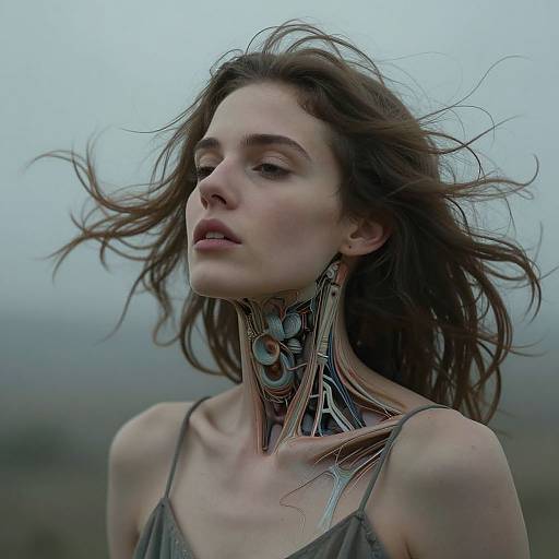 Cinematic Dreamlike Portrait of Disintegration