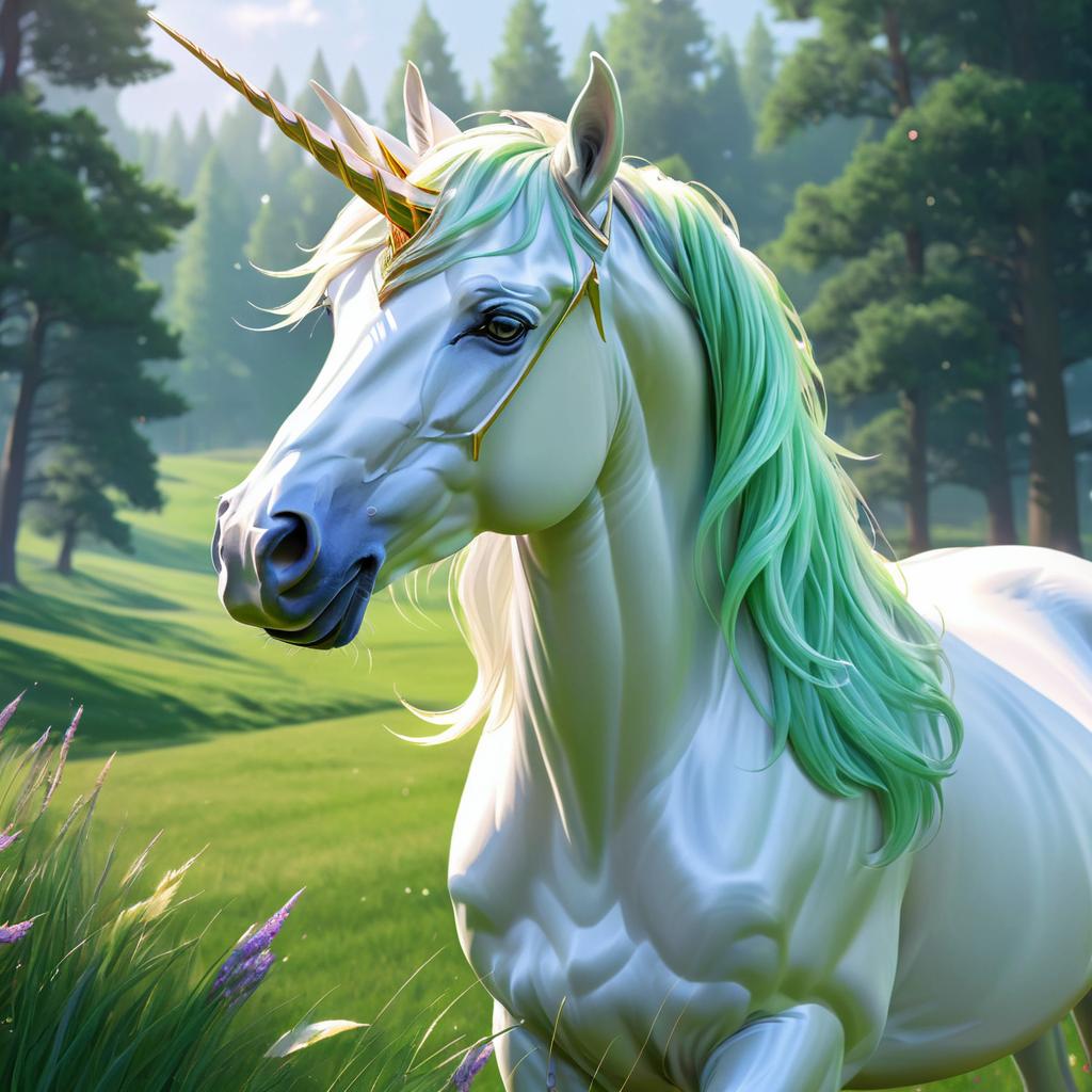 Majestic Unicorn Character Concept Art