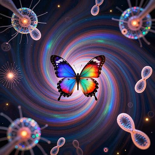 Surreal Quantum Nature Kaleidoscope