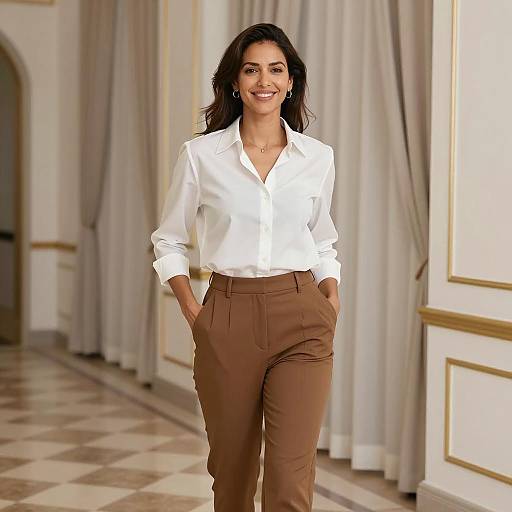 Confident Woman in Formal Attire