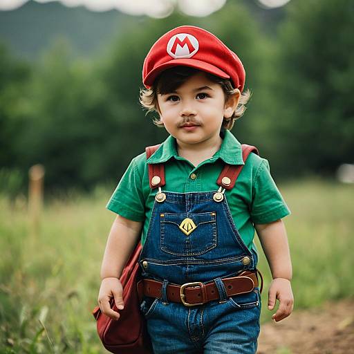 Toddler Super Mario Adventure Outdoors