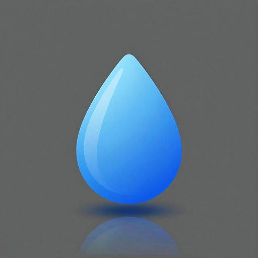 Sleek Blue Teardrop Logo Design