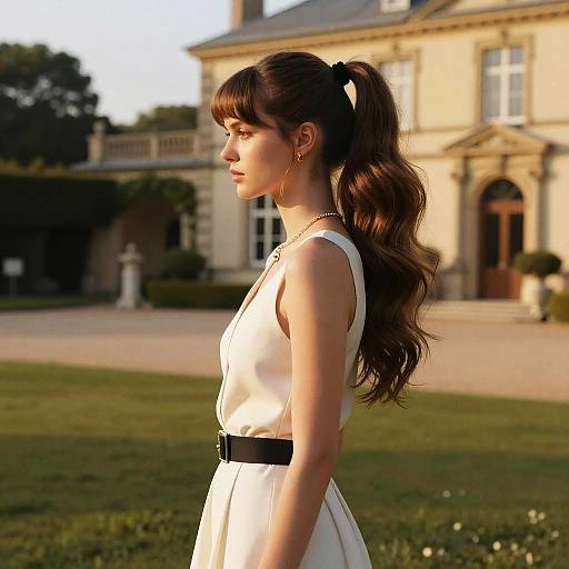 Voluminous Ponytail Fashion Editorial