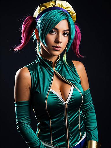 Realistic Jolyne Cujoh Cosplay Photo