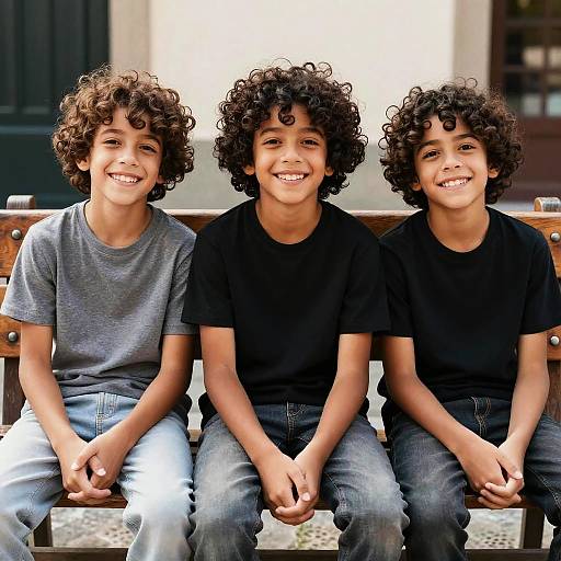 Hispanic Boys Urban Portrait