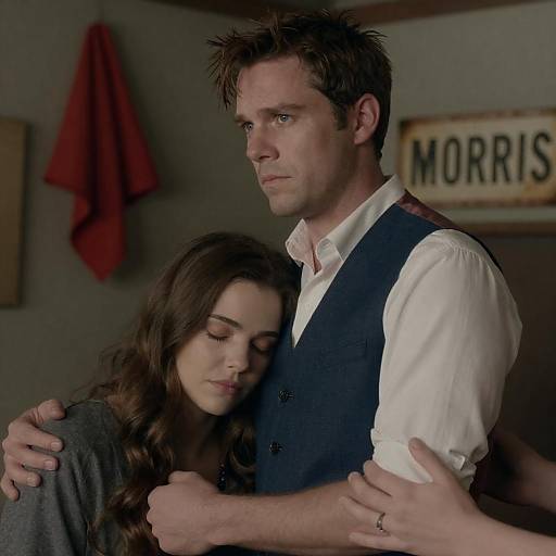 Intimate Moment in a Cluttered Room