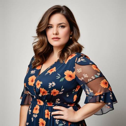 Confident Woman in Floral Dress