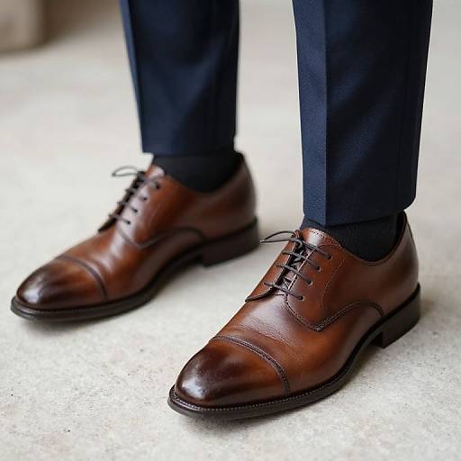 Close-Up Macro of Groom's Shoes