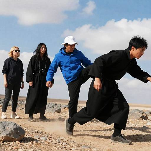 Desert Confrontation: A Dynamic Scene