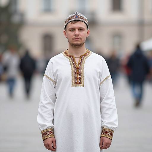 Russian Man in Traditional Costume
