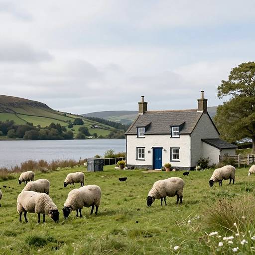 Tranquil Cottage by Lakeside Sheep