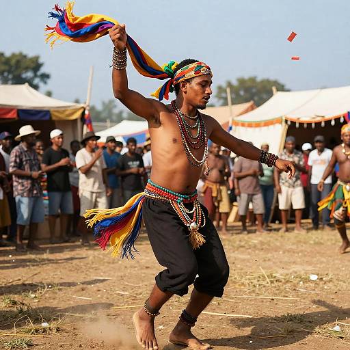 Energetic Gypsy Male Dancing Festival