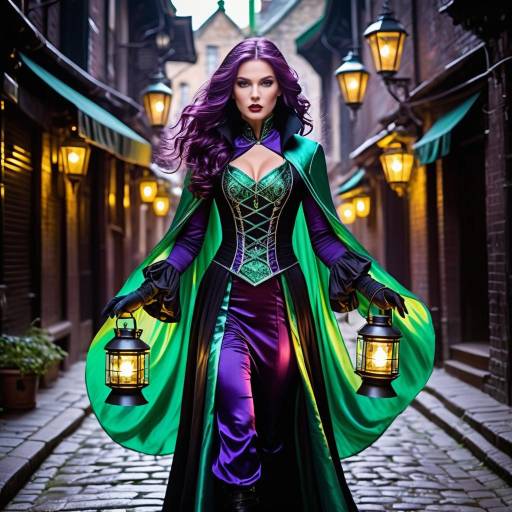 Mystical Rogue in Enchanted Alleyway Mystical Rogue in Enchanted Alleyway