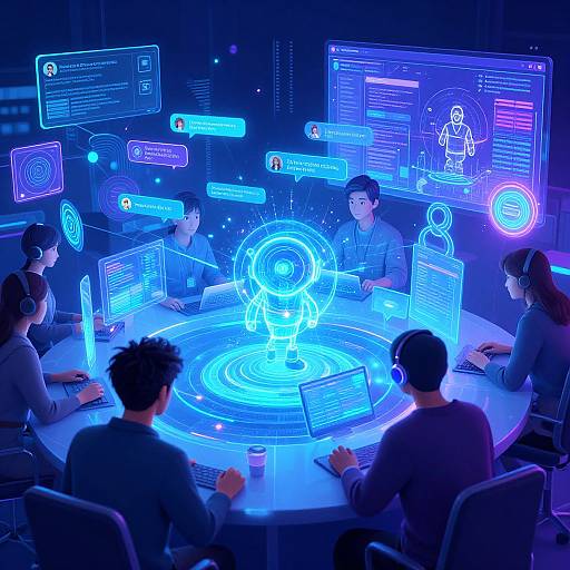 Futuristic AI Discord Art Server