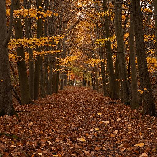 Photorealistic Autumn Forest Pathway