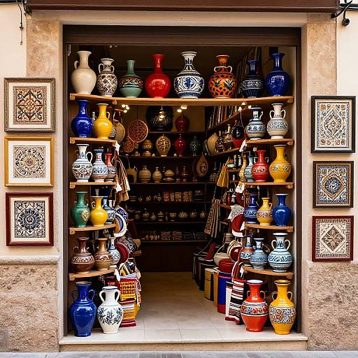 Colorful Bohemian Market in Mallorca