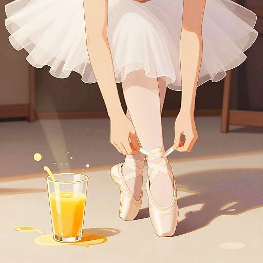 Comic Ballerina Backstage Moment