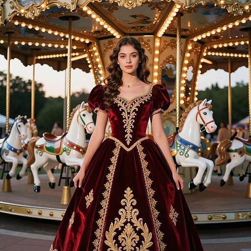 Elegant Woman by Vintage Carousel