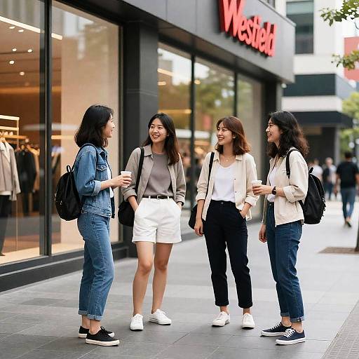 City Snapshot: Four Friends Shopping