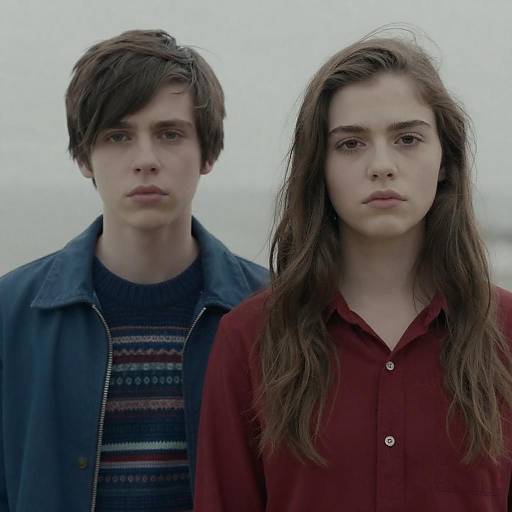 Young Serious People Standing Together