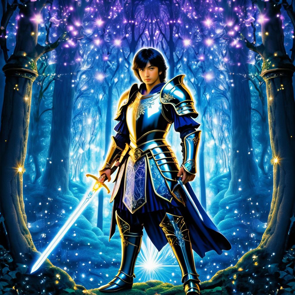 Mystical Knight in Enchanted Forest