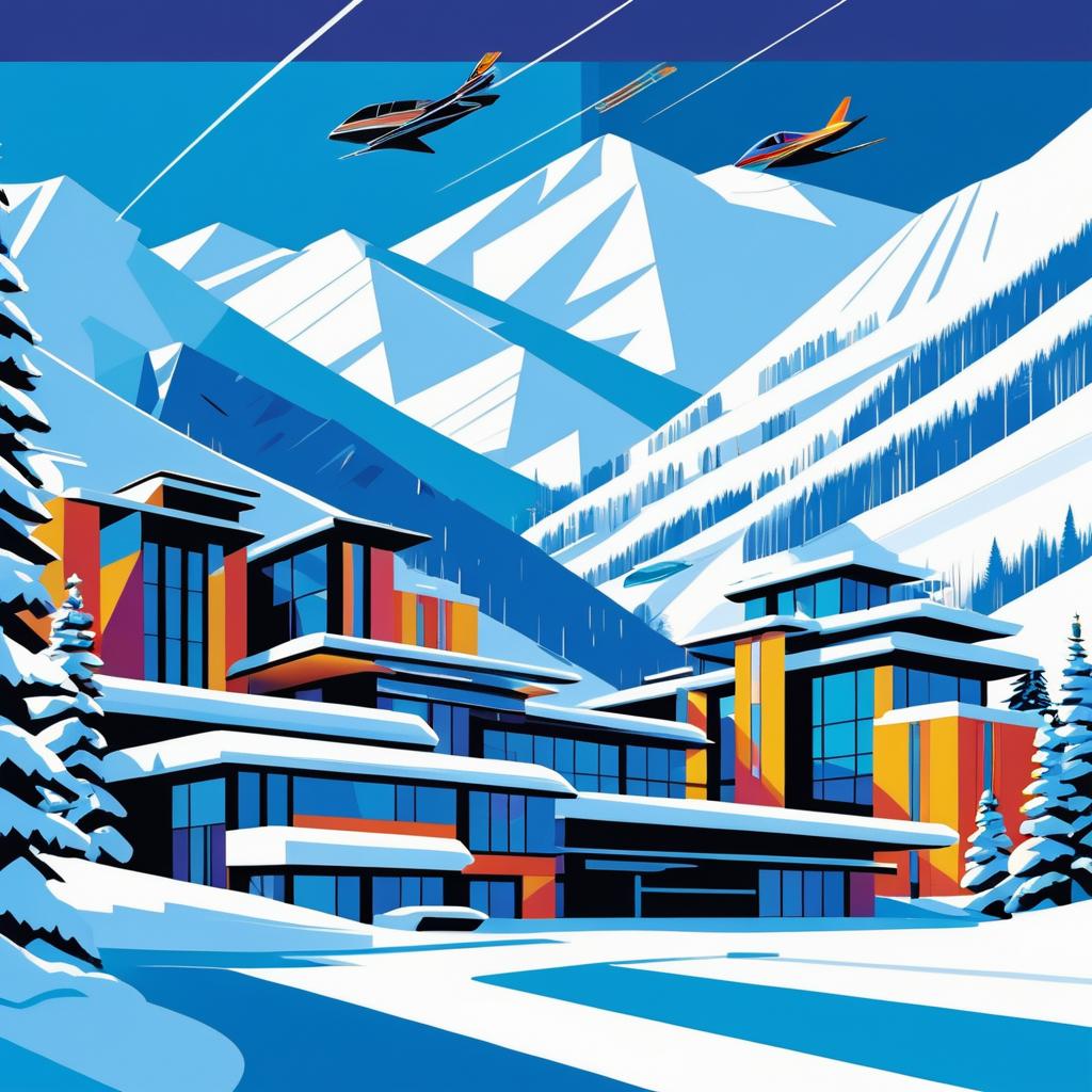 Glamorous Art Deco Aspen Ski Resort