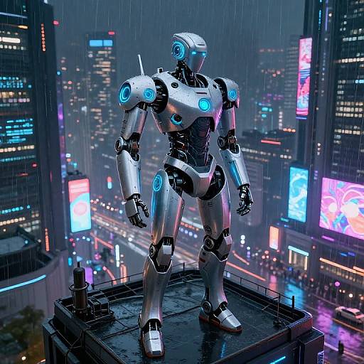 Tyuzu: Cyberpunk City Guardian Robot