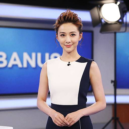 Bouffant Hairstyle Female TV Presenter