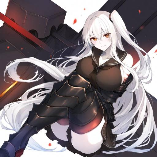 Illustration of Aircraft carrier oni, kantai collection in the style of Shikino yuki