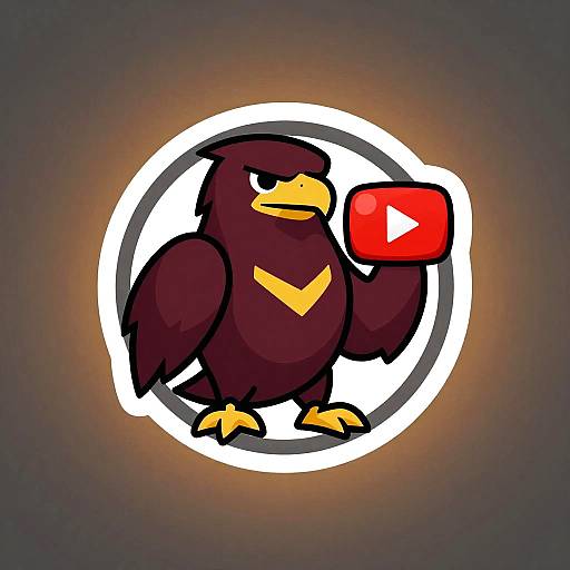 Maroon Eagle Gamer Logo Emblem