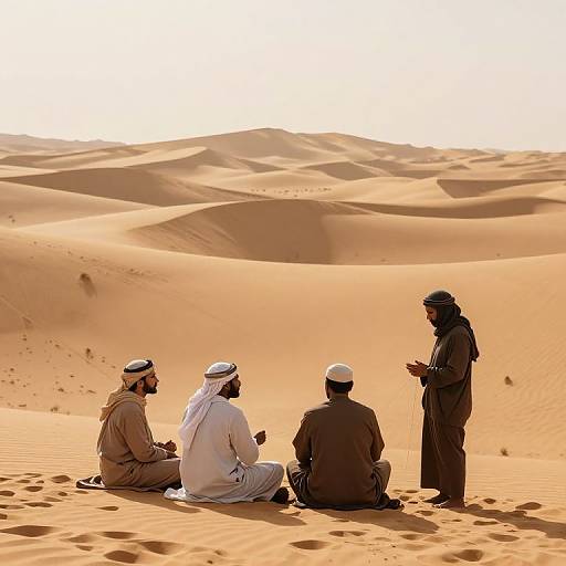 Desert Figures Weaving Creation Poetry