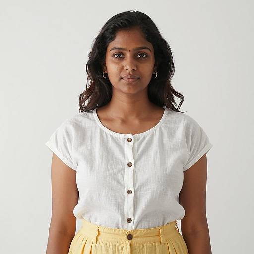 Casual Indian Woman in Stylish Churidar Outfit