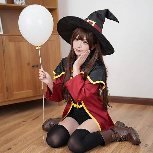 Young Woman Witch Cosplay Portrait