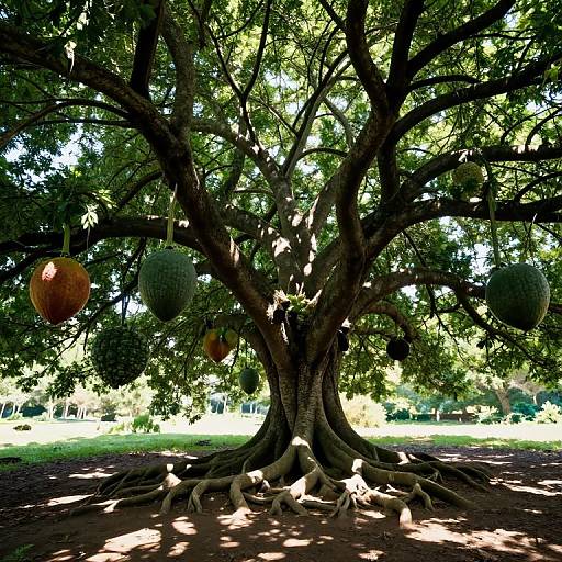 Enchanted Dreamscape with Twisted Tree