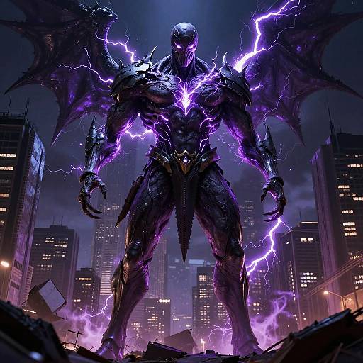 Berserk Void Colossus Over Devastated City