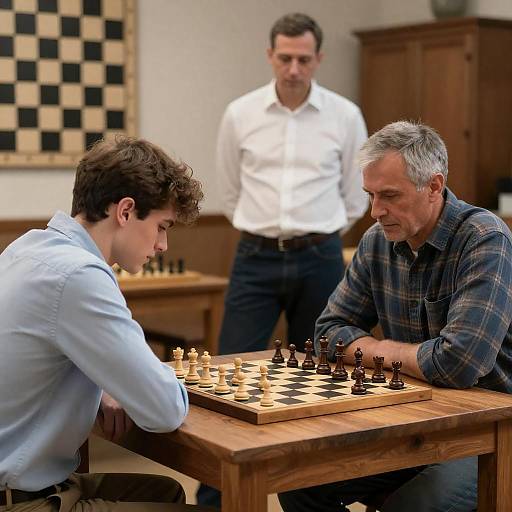 Tense Chess Match Across Generations