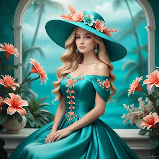 Elegant Fantasy Portrait of a Young Woman